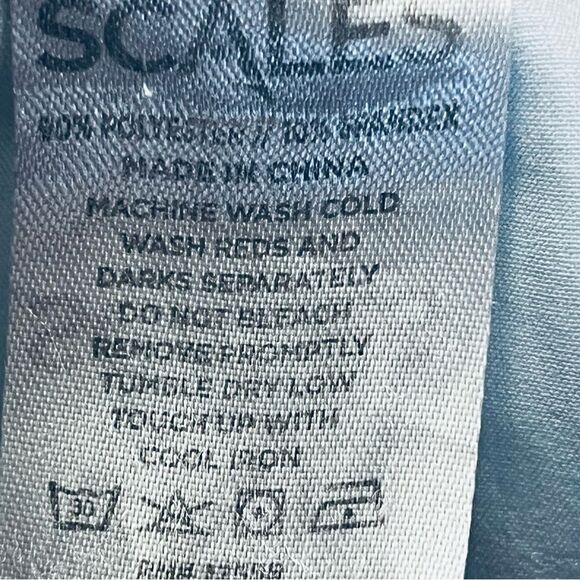 Scales Blue Performance Golf Men’s Short Flat Front Zip/Pockets Sz 40 - Picture 10 of 10